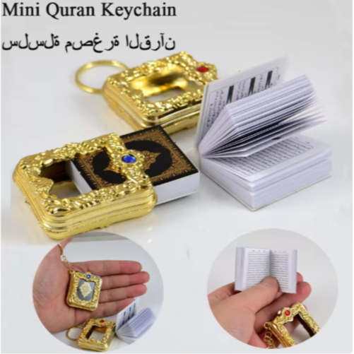 UMI Doorgift Muslim Yasin Mini Resin Islamic Yaasin Buku Car Keychain Scripture Pendant Real Book