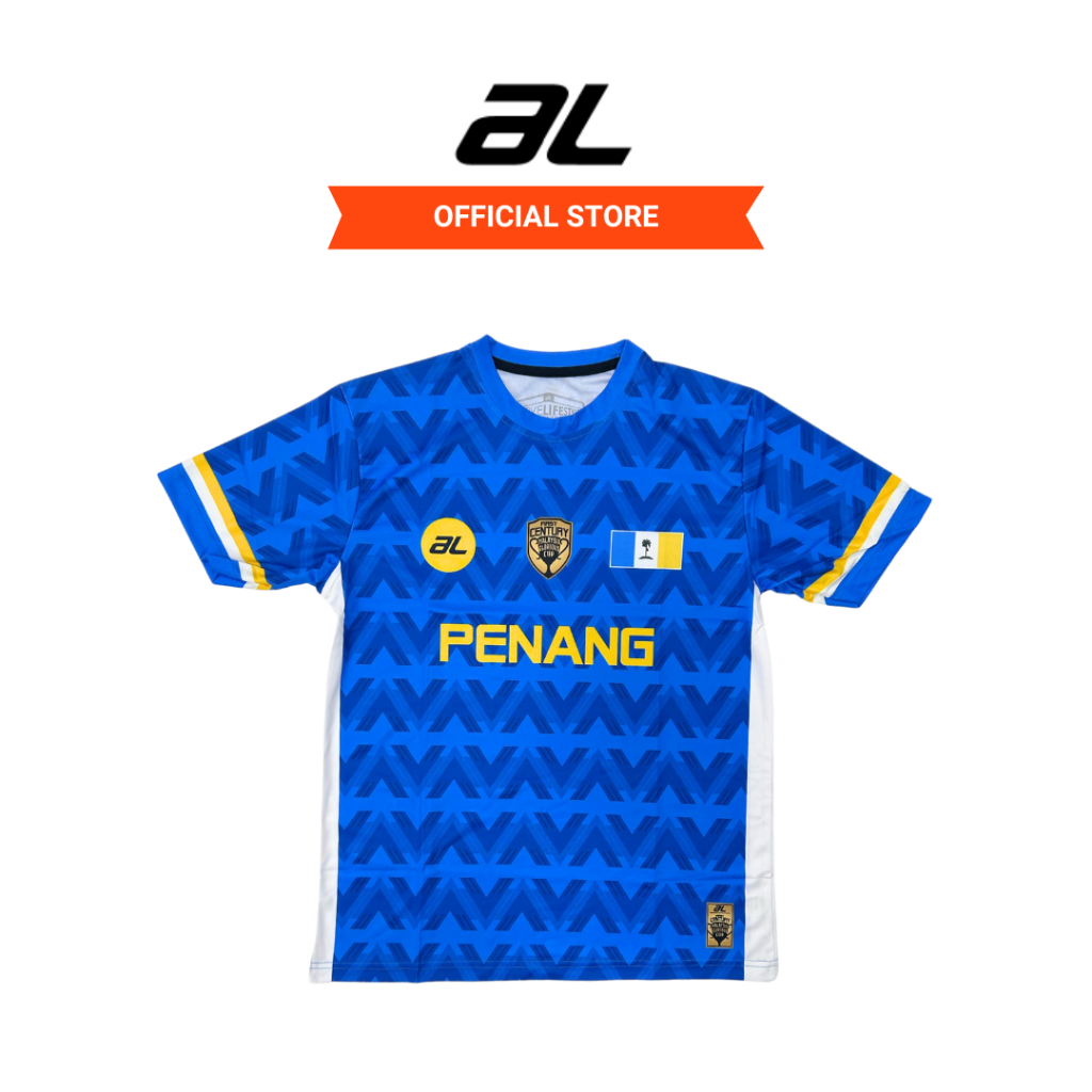 AL JERSEY PULAU PENANG PIALA MALAYSIA BLUE YELLOW / Jersi Bola Pulau Pinang Biru Kuning