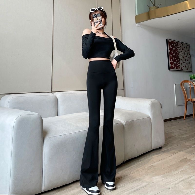 Seluar bootcut woman Women Sport Pants Plain Sweatpants Trackpants Yoga Pants Compression Legging for Running Sports