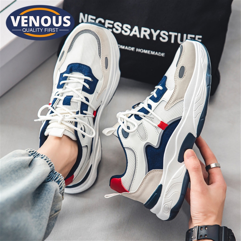 Venous 2025 Kasut Sukan Lelaki Korean Sports Shoes Men Original Rubber Men's Shoes Fashion Casual Sneakers 男鞋 包鞋男