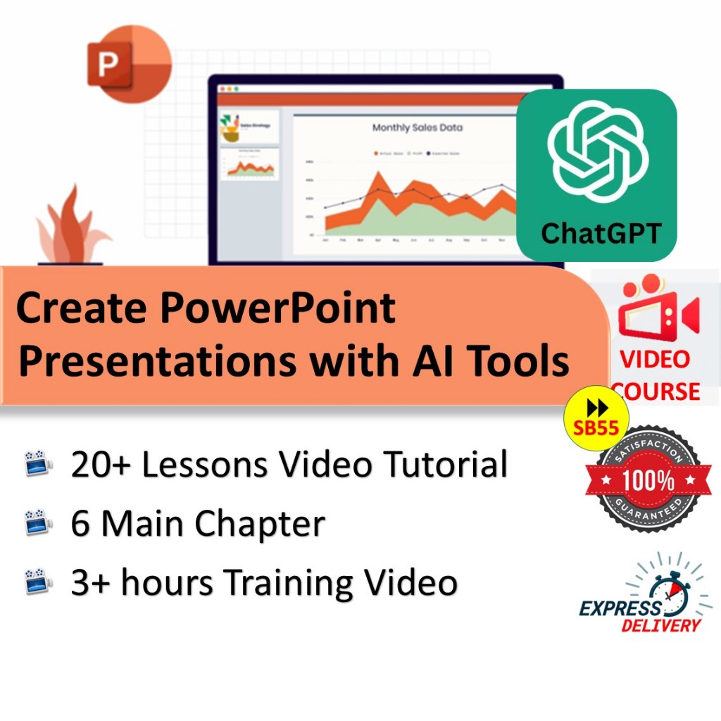[Video Course] Create PowerPoint Presentations with AI Tools [20 Lessons Video Tutorial]
