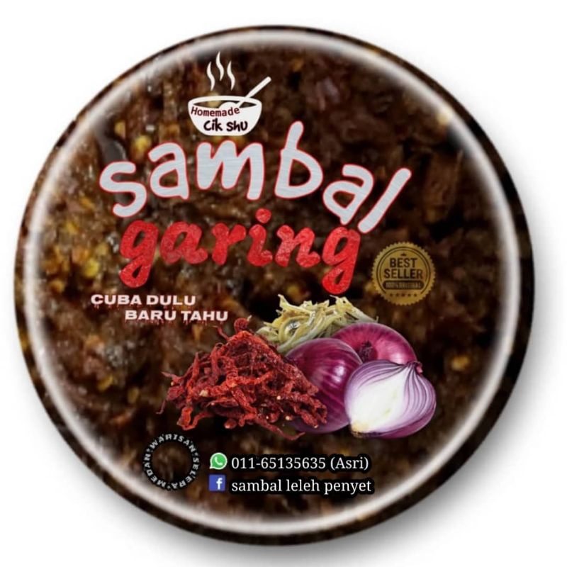 SAMBAL GARING - sambal bilis cili kering CUBA DULU BARU TAHU