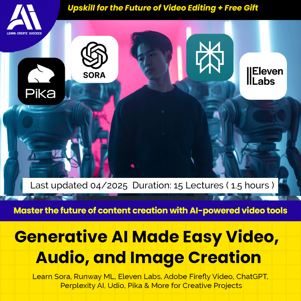Learn AI Course- Generative AI Made Easy Video, Audio, and Image Creation | Learn AI In 2025