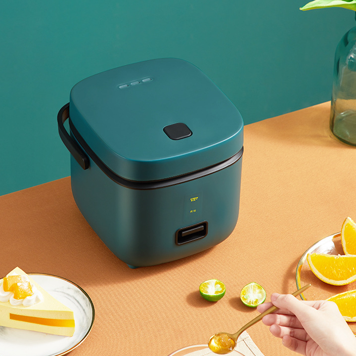 1.2L Mini Rice Cooker with Non-stick Pot and Steamer Handle Multifunctional Steaming Kitchen Small Appliances 3pin 电饭煲