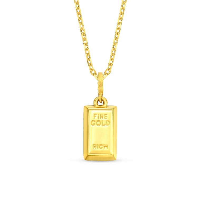 Chow Tai Fook Pure Gold Pendant - Gold Bar R29389
