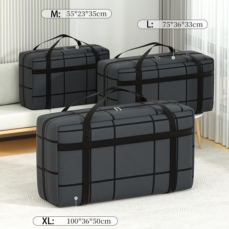 GREENSINDOOR 180L Foldable Storage Box Organizer For Clothes Big Box With Zipper Cabinet Storage Bag收纳袋