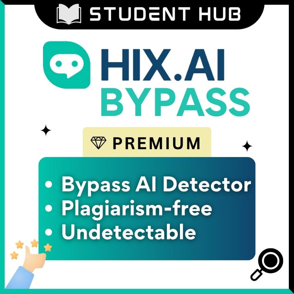 HIX.AI Bypass Premium – AI Detection Bypass Tool | Humanizer AI Acc | Humanize Writing | Undetectable AI Research Tool
