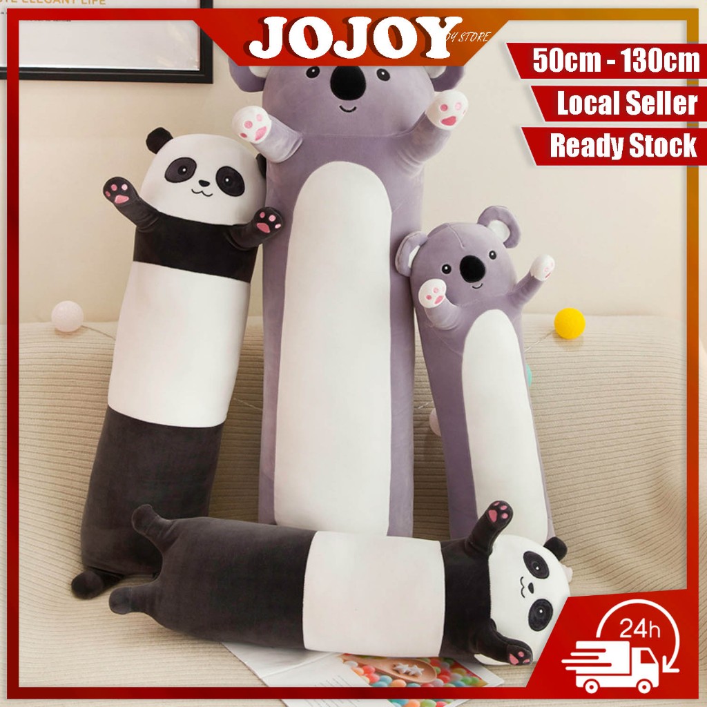 JOJOY Cute Panda & Koala Plush Pillow Long Hug Pillow Doll, Super Soft Animal Cushion Toy Wholesale