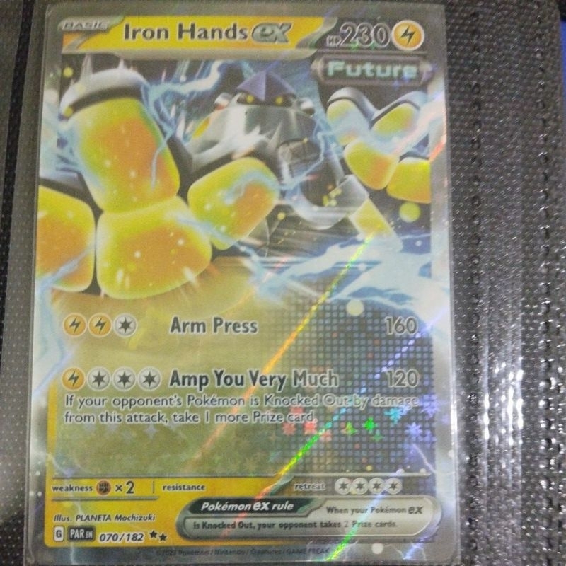 Original Pokémon TCG - Iron Hands Ex Paradox rift