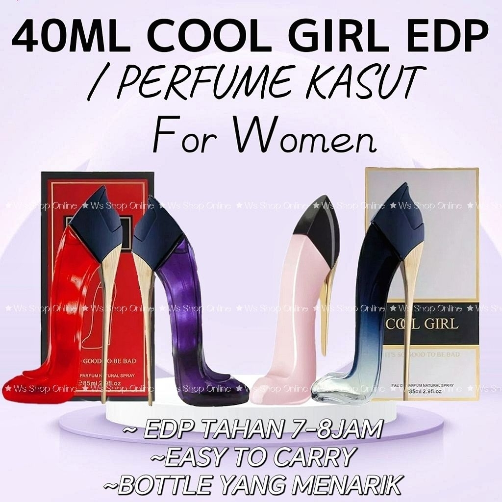 40ML Perfume Cool Girl / Minyak Wangi Kasut Eau De Perfume Ready Stock For [Her] Tahan Lama