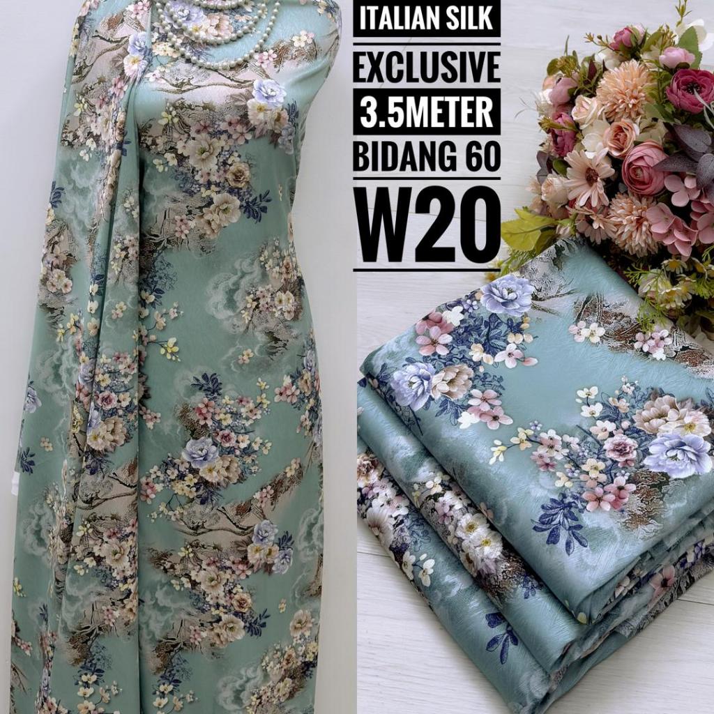 KAIN PASANG ITALIAN KIAN PASANG MURAH KAIN DIGITAL SILK CORAK BARU MURAH READY STOCK