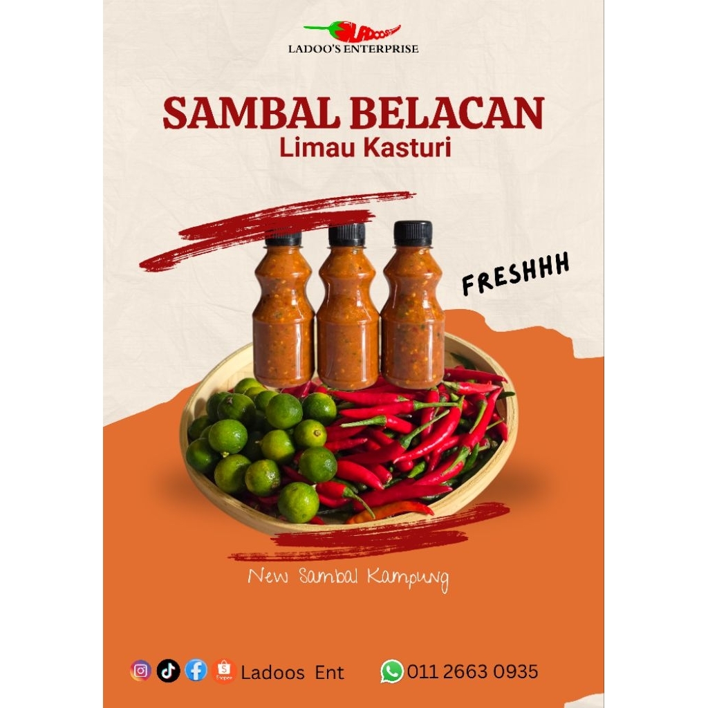 SAMBAL BELACAN LIMAU KASTURI SAMBAL KAMPUNG SAMBAL CITARASA SABAH