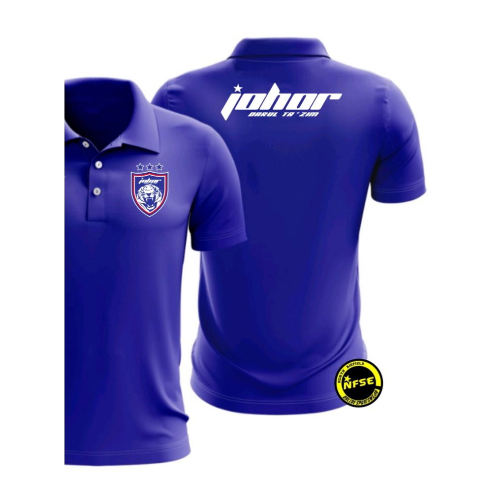 JOHOR DARUL FC Travel Jersey DX1Umb Football Futsall Polo Official Team Wear Top Apparels