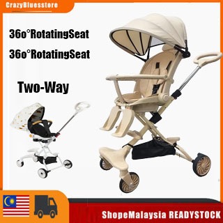 Kereta Sorong Bayi BARU untuk Kereta Bayi Boleh Lipat Dua Hala Mudah Alih Duduk Dan Baring Untuk Bayi