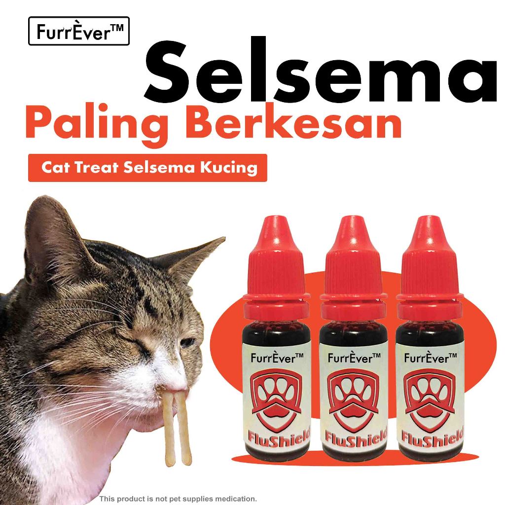 FLUSHIELD Selsema Bersin Selesema Kucing Paling Berkesan Cat Treats Selesma Kucing