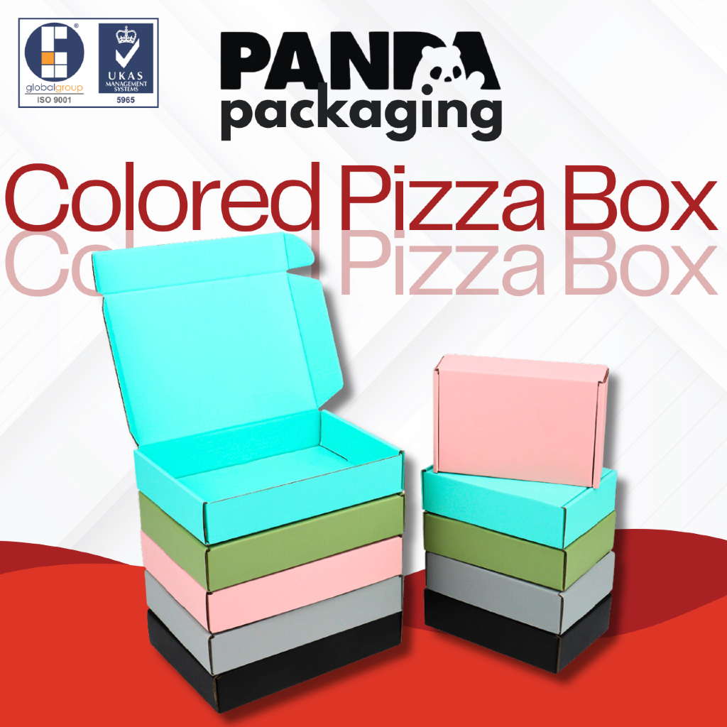 PANDAPAK Plain Color Gift Box Pizza Box Packaging Box 飞机盒 Colour Box Kotak Packaging Carton Box 纸箱