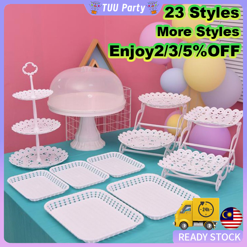 2/3 Layer Cupcake Pastry Cake Dessert Stand Cookie Tray Rack Candy Buffet Fruit Holder Wedding 蛋糕支架
