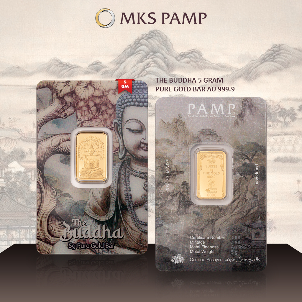 [LIMITED EDITION] PAMP GOLD BAR 999.9 5.00g (EMAS 999.9) The Buddha