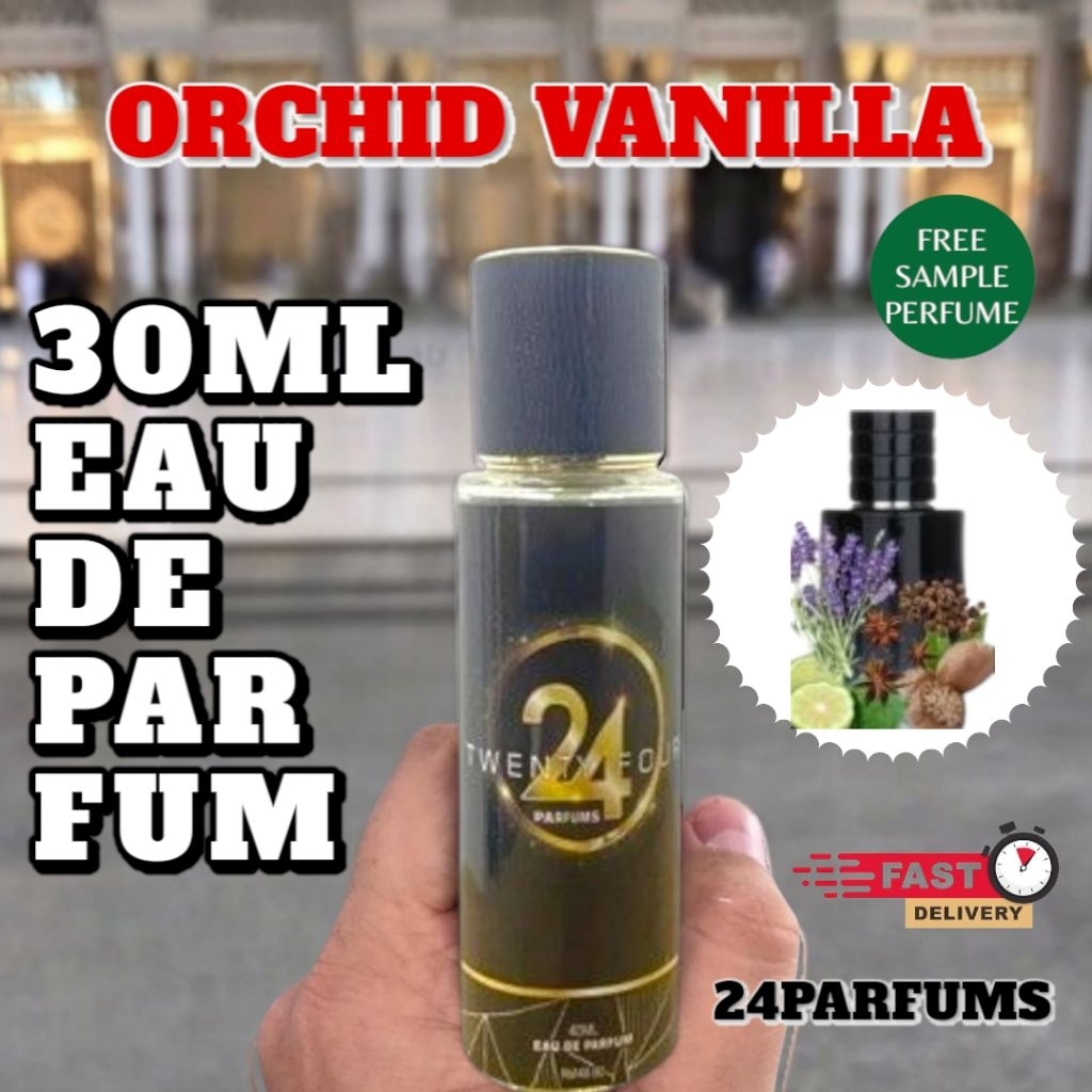 Long lasting 24 Parfums gentleman orchid vanilla men edp perfume made in france