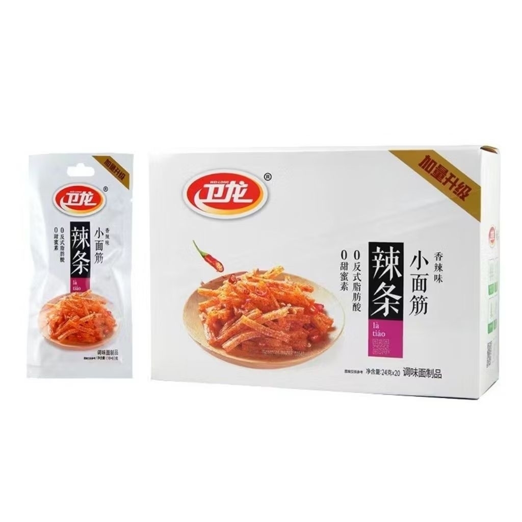 小面筋［一小包］［24克 ］魔芋爽 辣条 解馋小零食Small gluten Konjac refreshing spicy strips [24g] Small snacks to satisfy your cravings