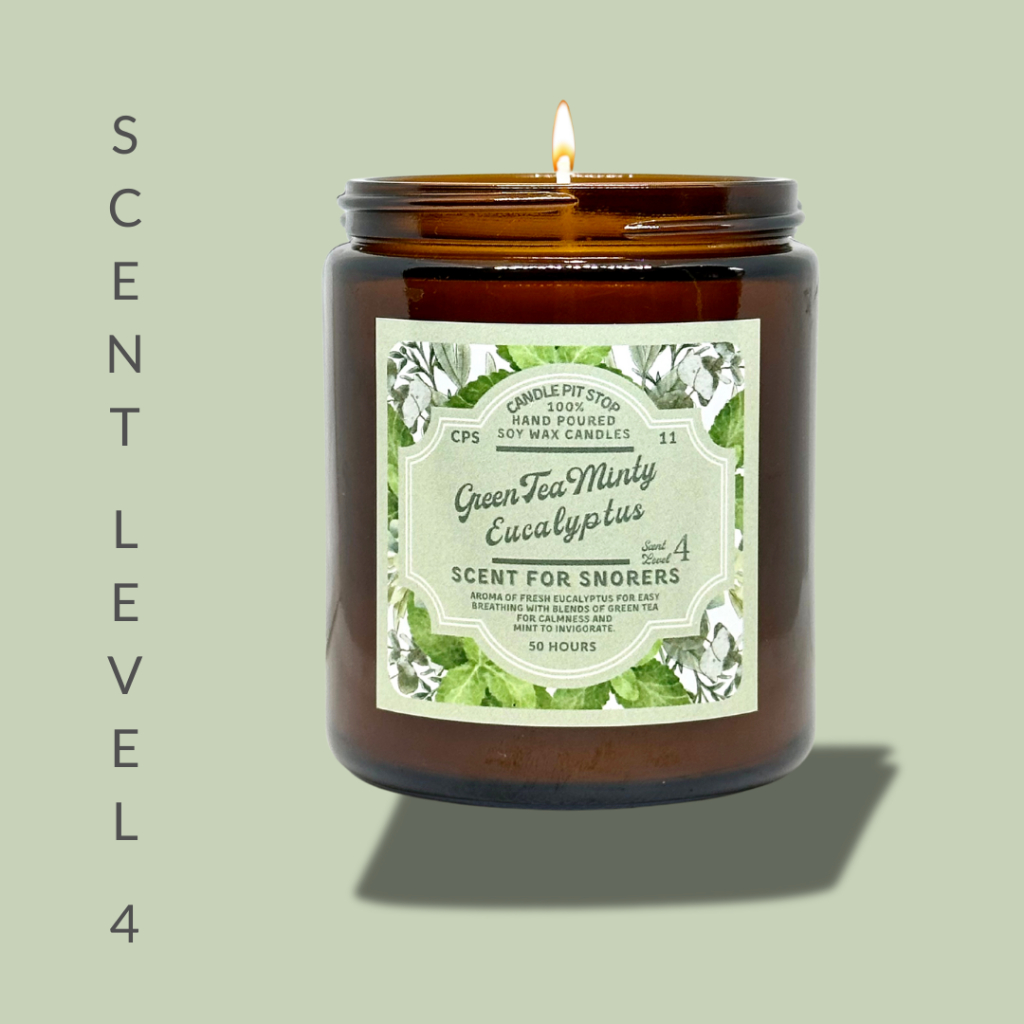 Candle Pit Stop - "Green Tea & Minty Eucalyptus" Soy Wax Natural Candle 225g | Hand Poured I Soot Free I Eco Friendly