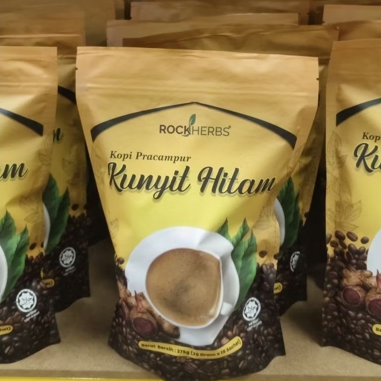 Kopi Kunyit Hitam Pilihan Sihat Tanpa Gula Halus! Ikhtiar Untuk Buasir Berak Berdarah, Kebas2,  Selalu Letih & Lesu Dll