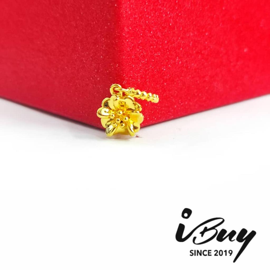 IBUY 916 Gold Small Cherry Blossom Charm 0.16G 22K (916) 916硬金 小樱花