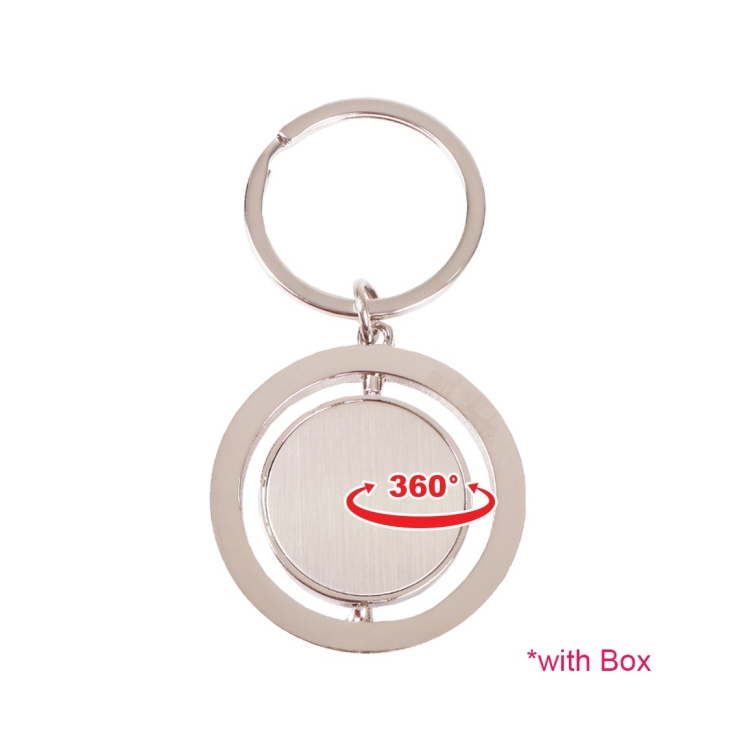 [READY STOCK] Blank 360° Rotating Metal Keychain (NO PRINTING) | Untuk Gift, Souvenir & DIY Custom – Chat Us to Print