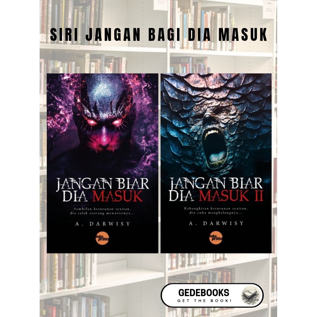 [NOVEL SERAM] Jangan Biar Dia Masuk (Jilid 1 & 2) / Thiller Seram / Horror Thriller