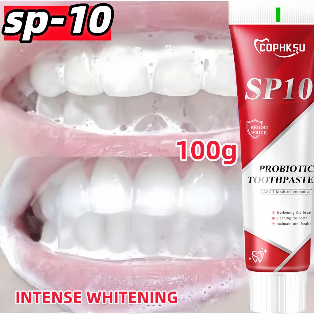 100g Probiotic Whitening Toothpaste SP-10 Probiotic Caries Toothpaste for Bad Breath Stain Removal teeth cleaning美白牙膏
