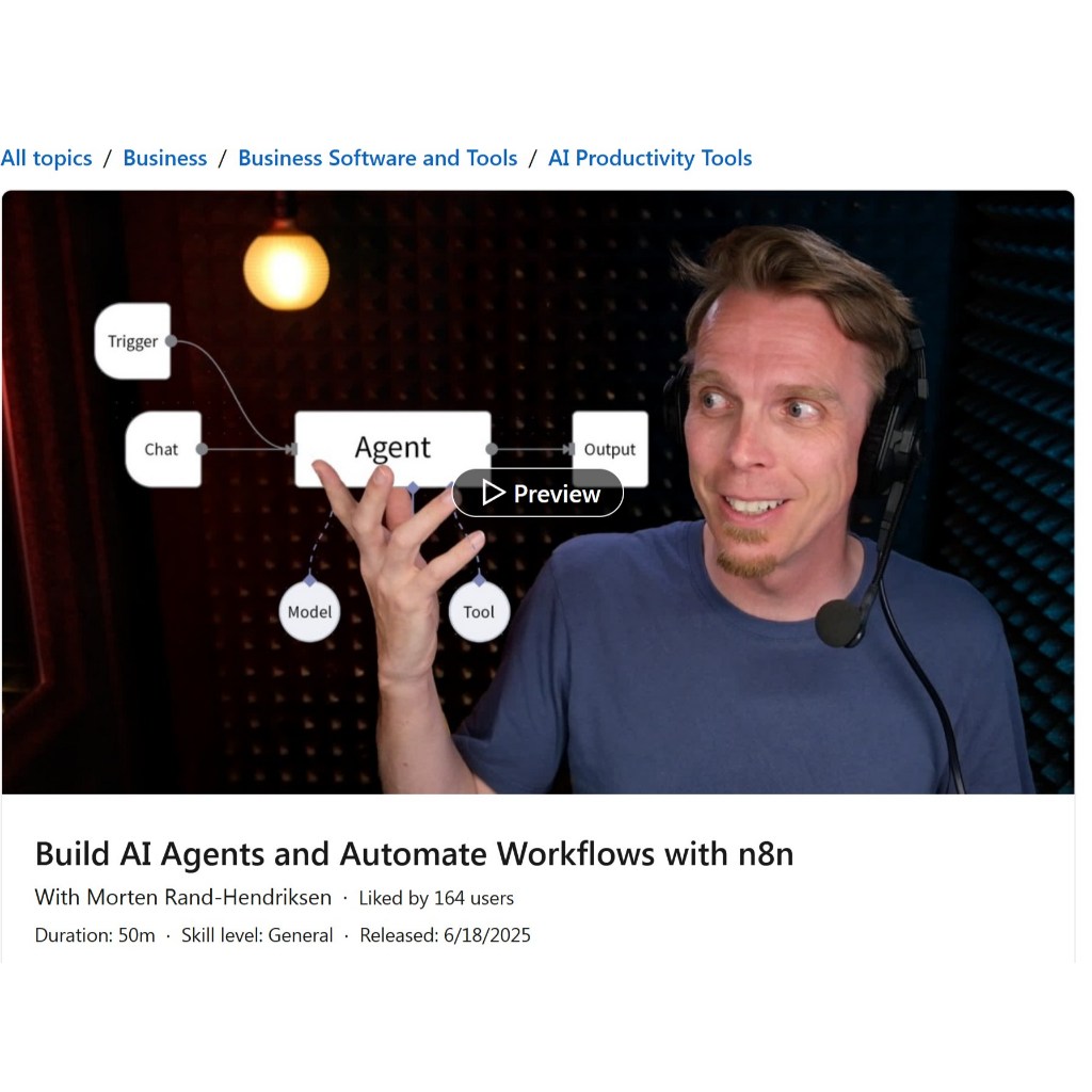 Ai n8n Video Course-Build AI Agents and Automate Workflows with n8n