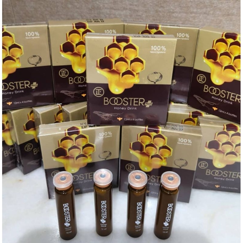 Buy 10 Free 1 🔥 BOOSTER PLUS HONEY concentrate tonic with MACA + TONGKAT ALI (12ml x 4 bottles)