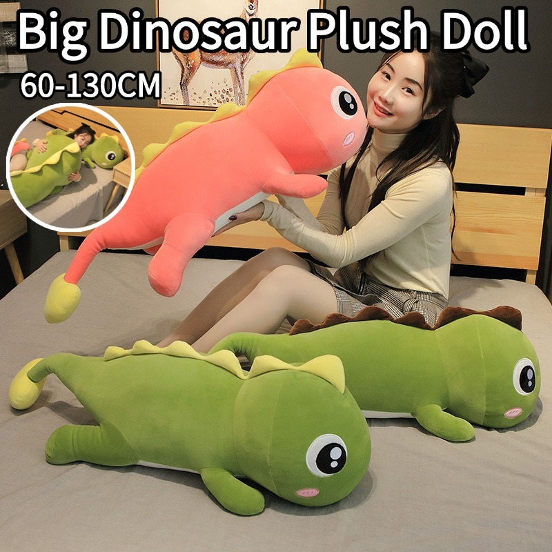 Stuffed Dinosaur Toy Dinosaur Shape Cartoon Animal Plush Toys Stuffed Pillow Anak Patung Bantal Peluk Budak
