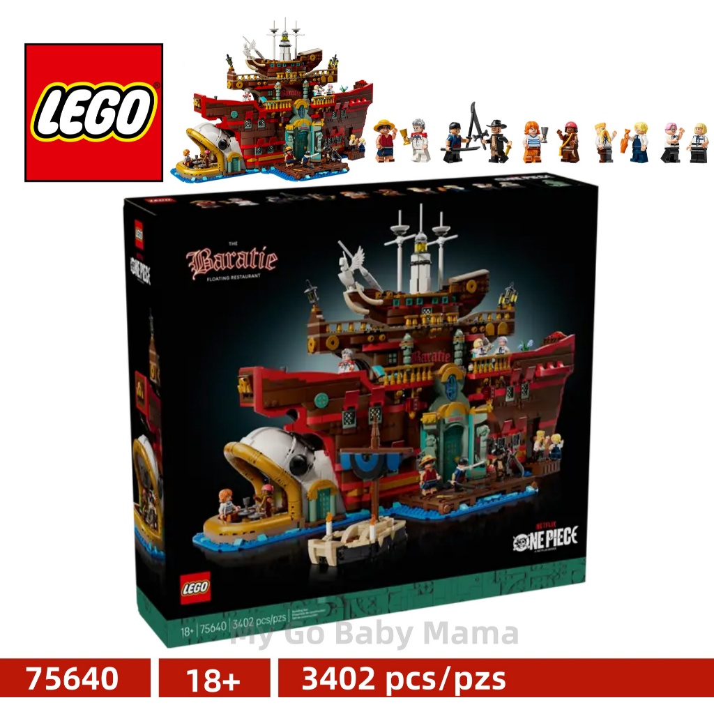 LEGO Netflix One Piece 75640 The Baratie Floating Restaurant ( 3402 Piece ) 18 years+
