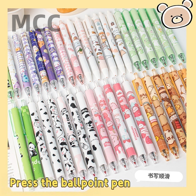 Cute Cartoon Designs Gel Pen 0.5mm Black Ink Smooth Writing Children Adult Study Work School Office Stationary