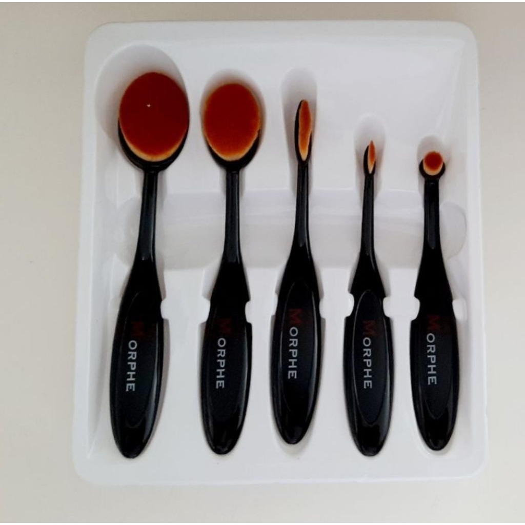 brush set hitam MORPHE 5in1