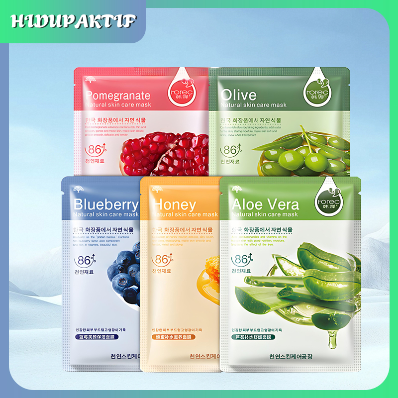 ROREC HCHANA BIOAQUA SADOER Masker Wajah IMAGES Essens natural Skincare Facial MaskBerkesan Pelembap