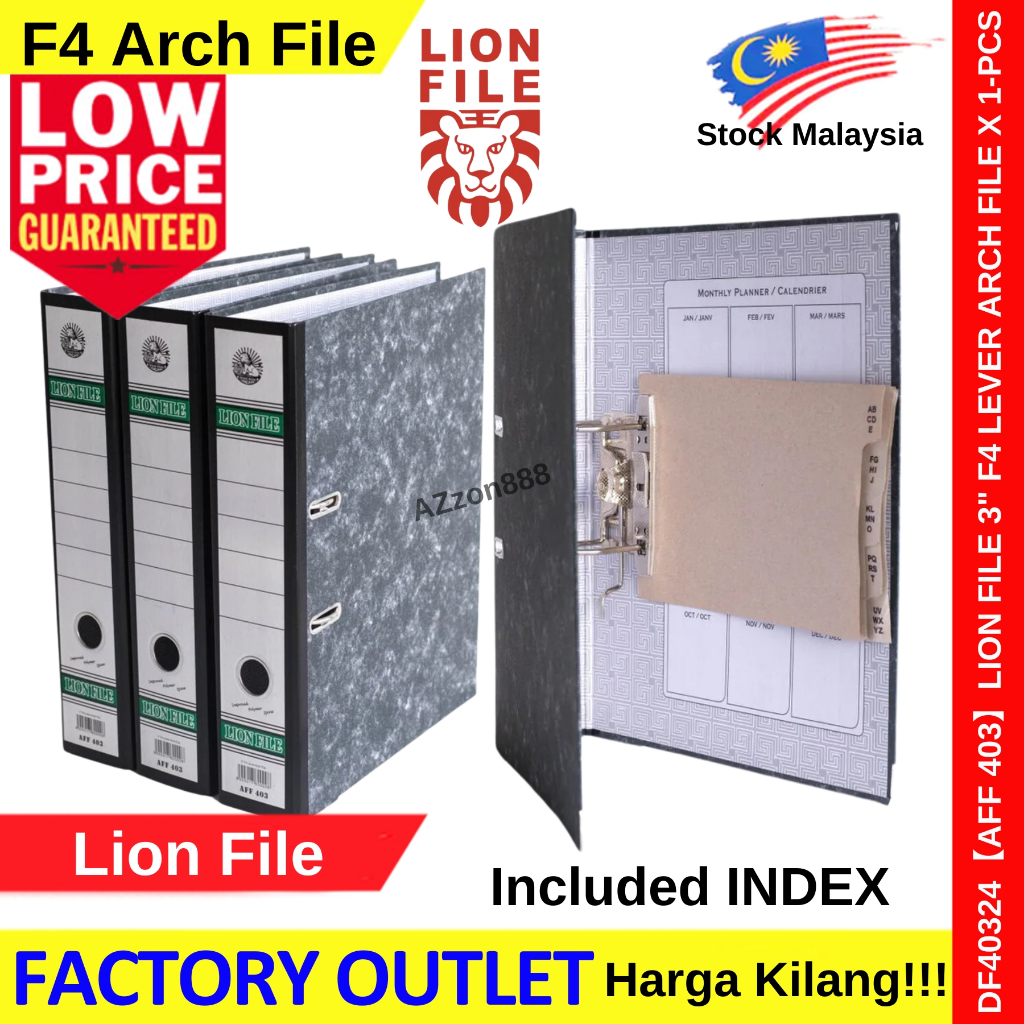 Hard Cover Arch File 2D 3inch A4 / F4 Size 2-Hole Filing #8991 #2D #RingFile #3inch #Super #ArchFile