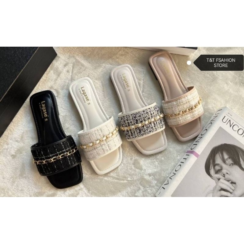 T&TSTORE/READY STOCK/NEWS ARRIVED WOMEN'S FASHION FLAT SANDAL KASUT PEREMPUAN g358