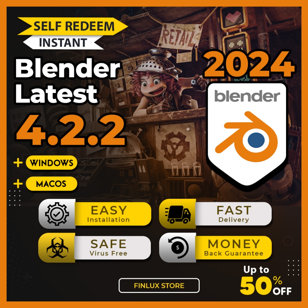 [SELF REDEEM] Blender 4.2.2 Latest Update 2024 Lifetime For Win & McOS (64-Bit)