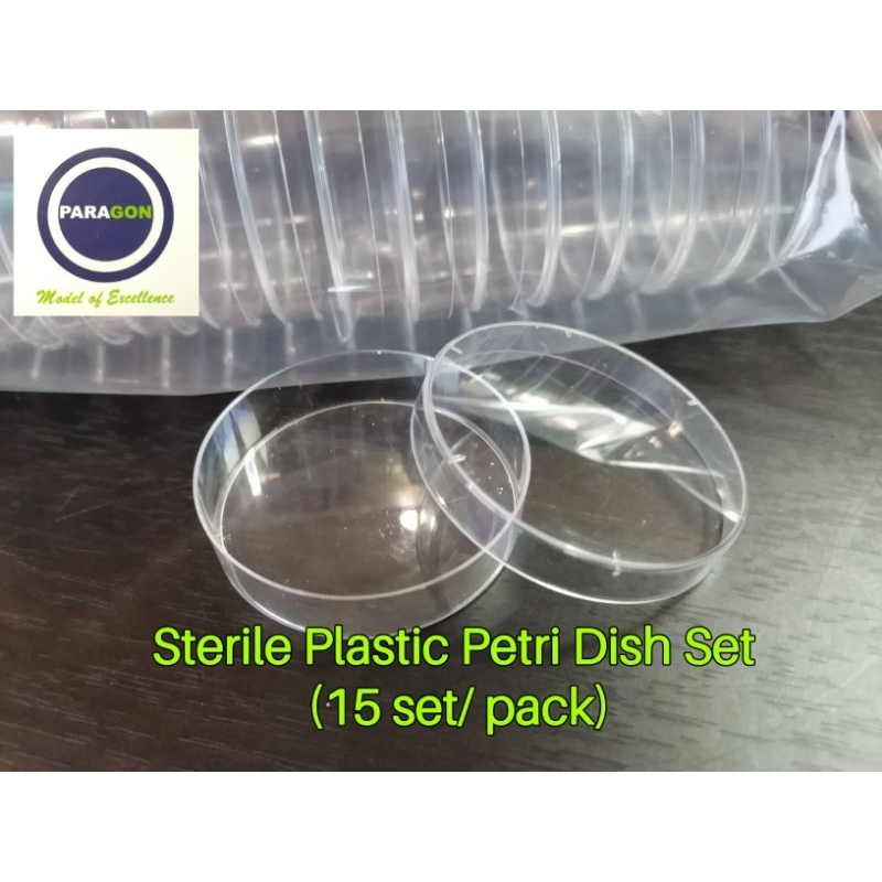 Sterile Plastic Petri Dish Set (15set/Pack) H14.2mm D55mm Brand Corning France