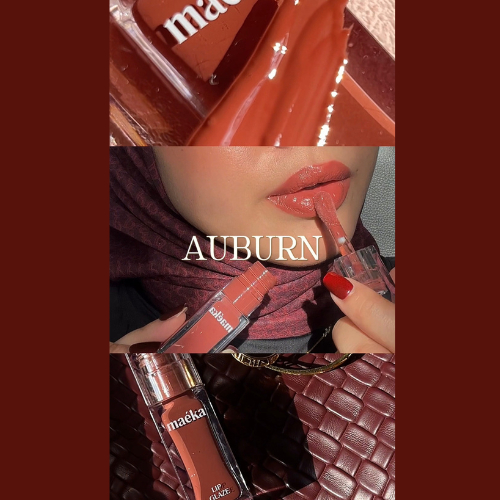 Maéka Beauty Lip Glaze (Auburn) Reddish Brown