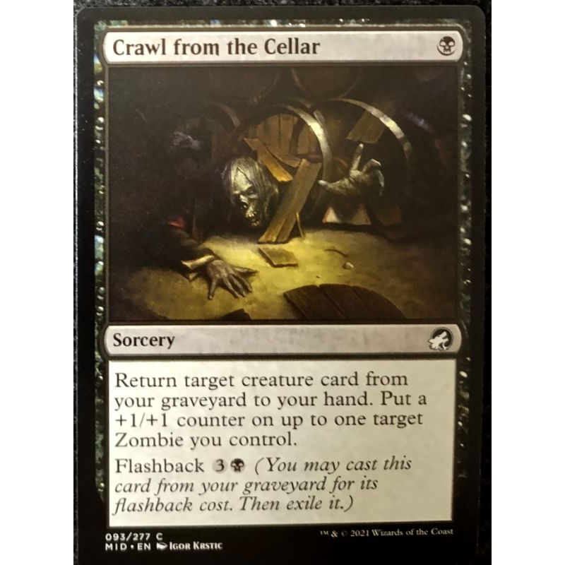 Magic The Gathering : Crawl from the Cellar Common Innistrad: Midnight Hunt card.