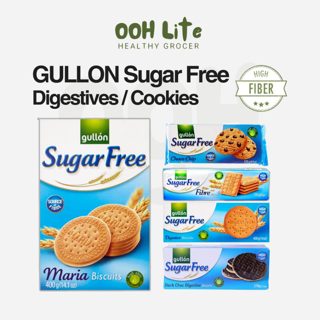 Gullon Sugar Free Biscuits/Digestives/Wafer/Choc Chips - Weight Loss, Fibre, Diabetic…