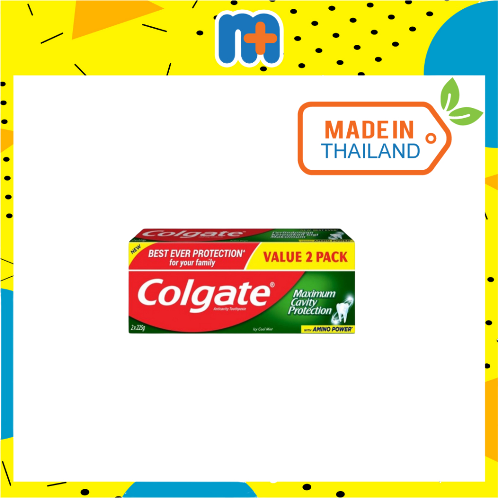 [MPLUS] COLGATE Toothpaste CDC Red [Icy Cool Mint] 2x225g