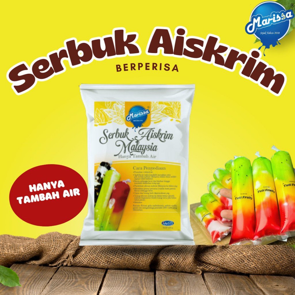 Serbuk Aiskrim Borong Berperisa Ice Cream Powder Marissa