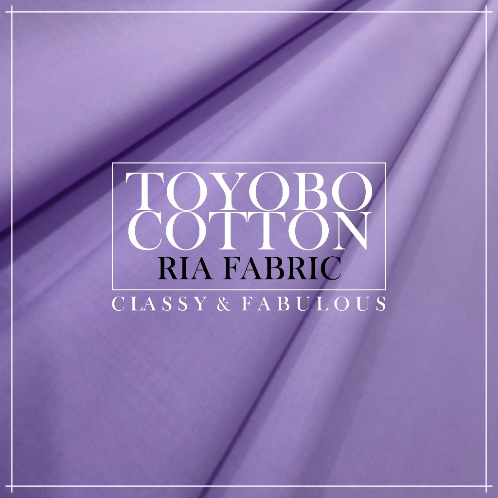 Toyobo Cotton Japanese Cotton Kain Pasang  Cotton  Bidang 58 (0.5m)