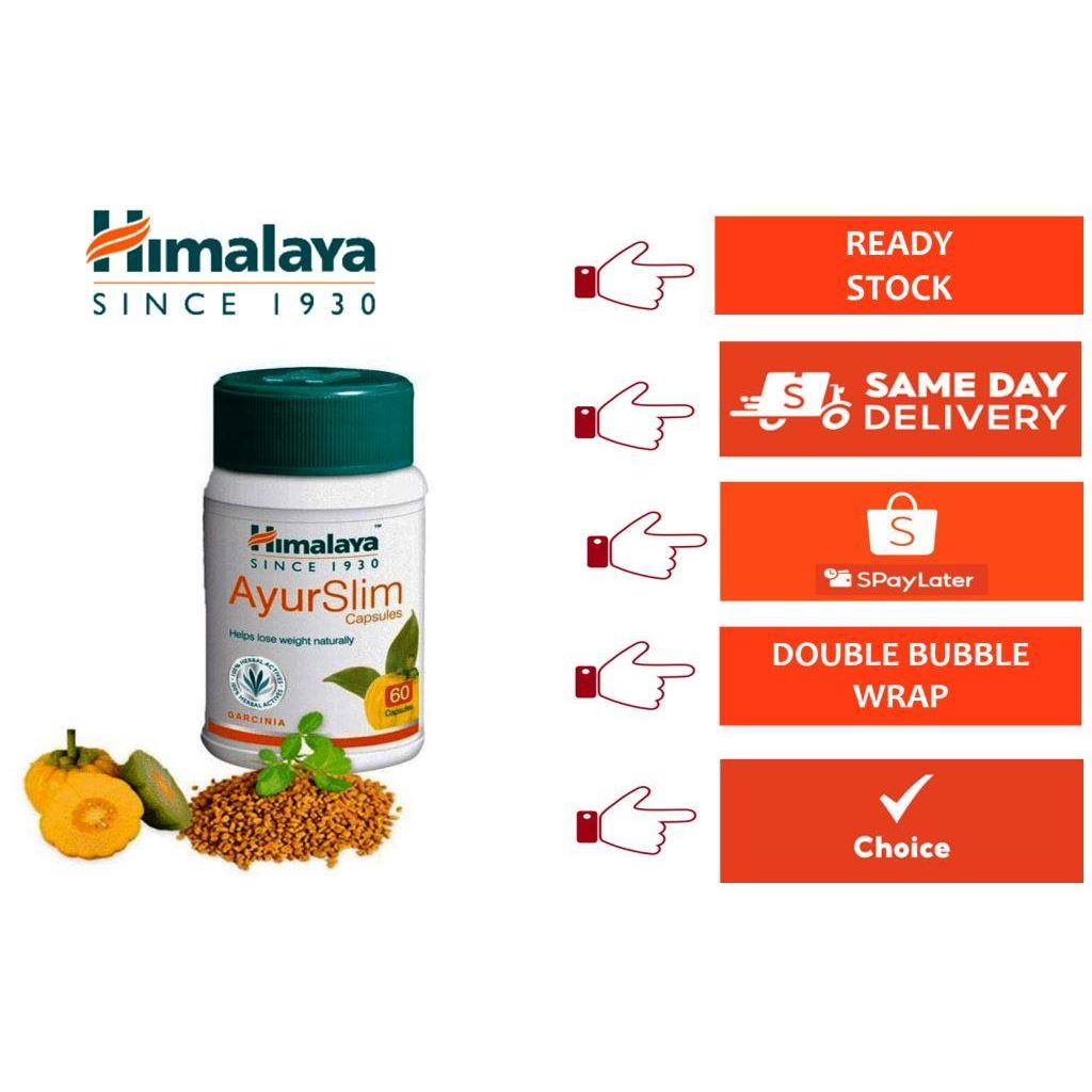 HIMALAYA AyurSlim 60's Capsules (Reduce food cravings, regulates metabolism, detox)