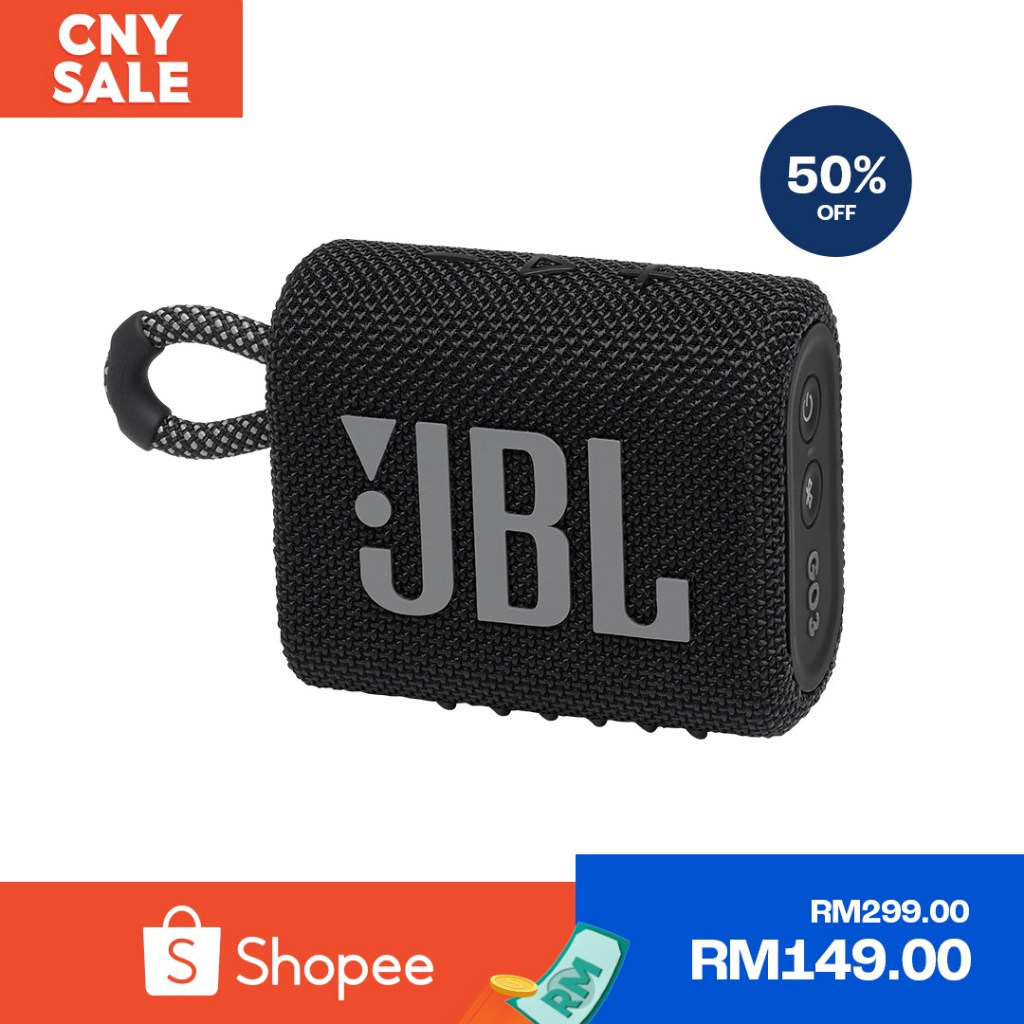 JBL GO 3 Portable Waterproof Bluetooth Speaker