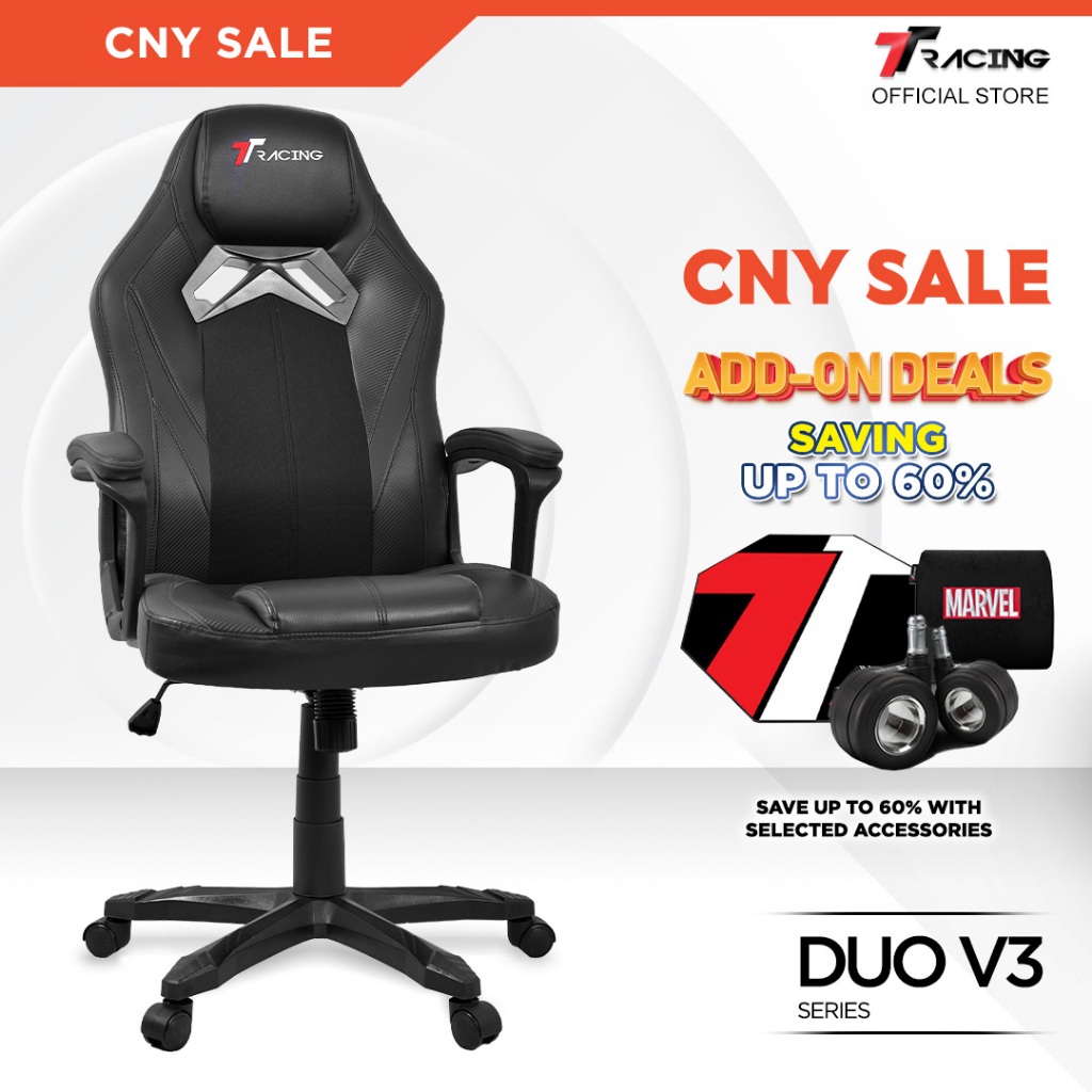 TTRacing Duo V3 Duo V4 Pro Gaming Chair Ergonomic Office Chair Kerusi Gaming Seat - 2 Years Official Warranty